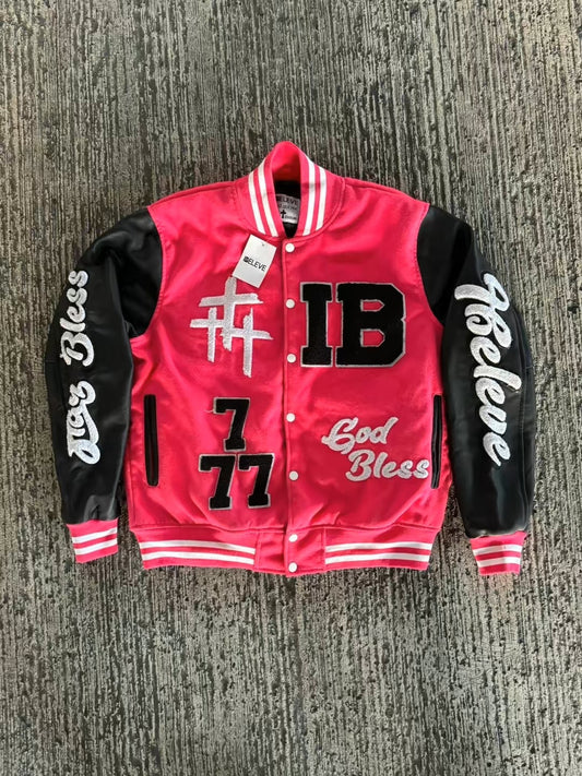 Ibelieve Pink Varsity